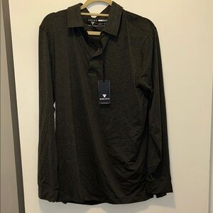 Marled Dark Gray Men's Polo Shirt